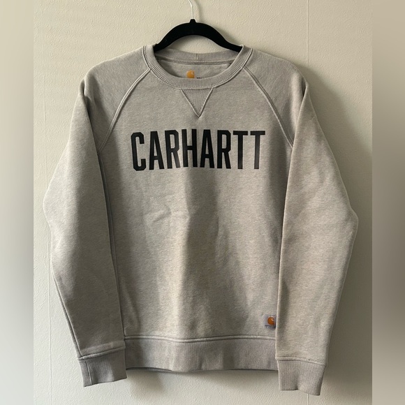 EUC Carhartt Gray Pullover Sweatshirt - Picture 2 of 8